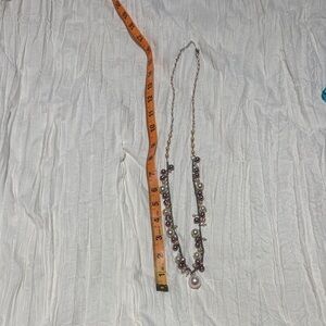 Beautiful Purple purple lavender pink pearl Necklace rodeo everyday vacation